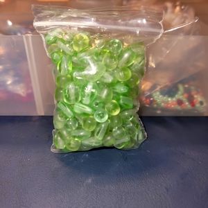 Light Green Multi-Shape Beads